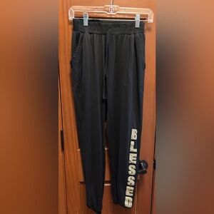Black Joggers with 'Blessed' Print-Size Medium-Great Condition🤎🖤